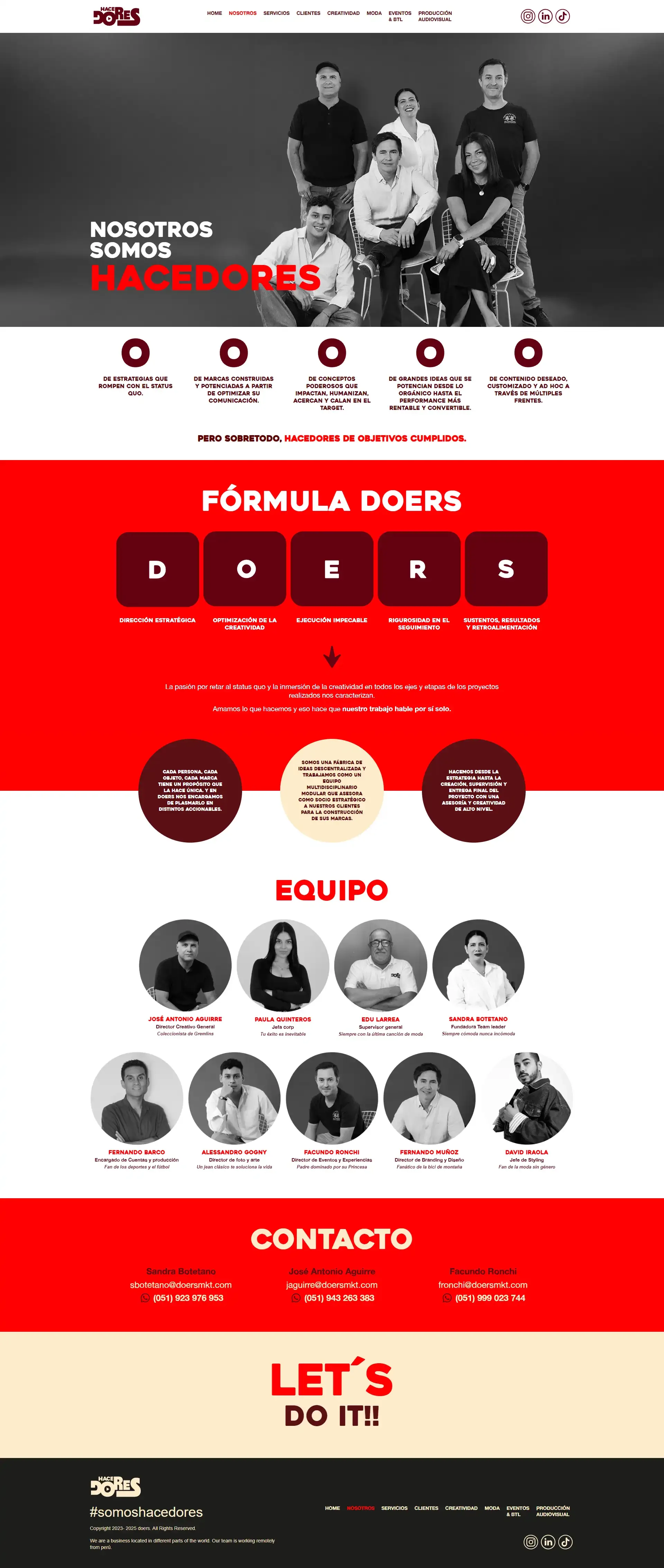 Portada del proyecto Doers MKT