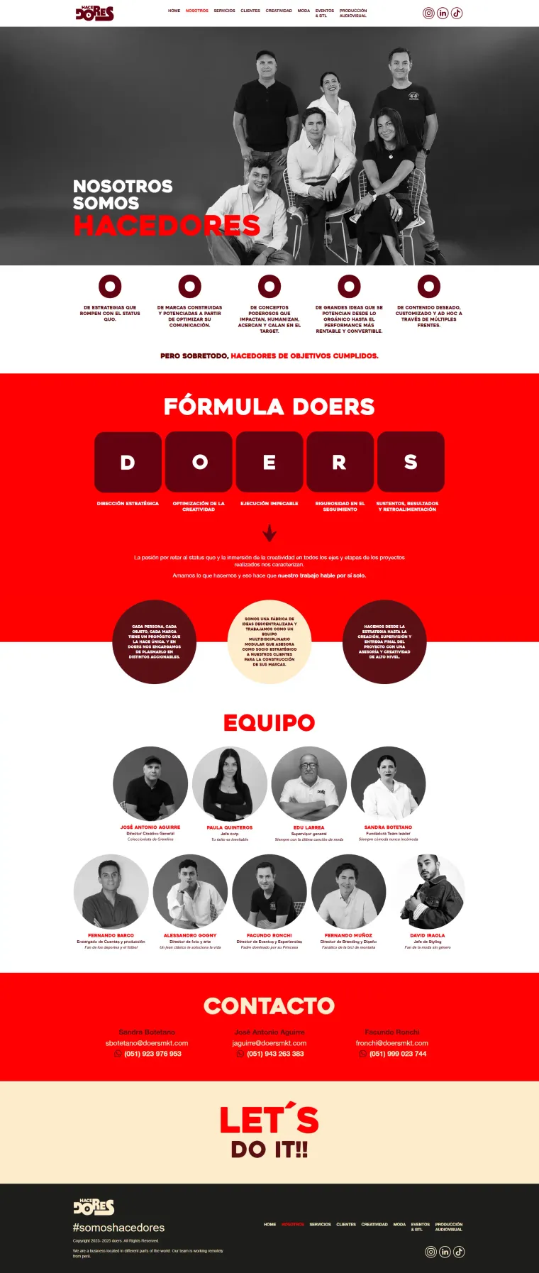 Portada del proyecto Doers MKT